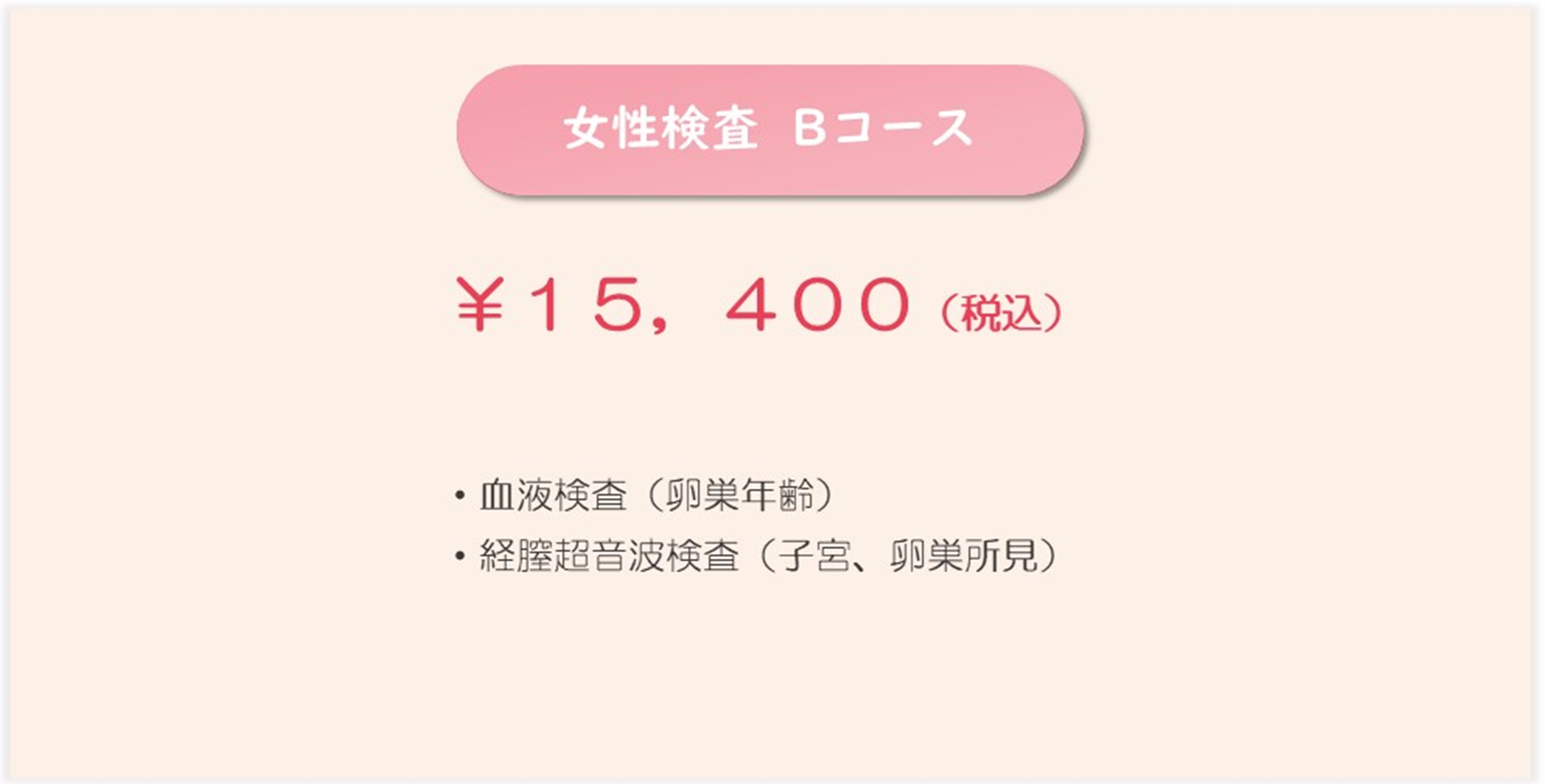 プレコンセプションケア女性B料金